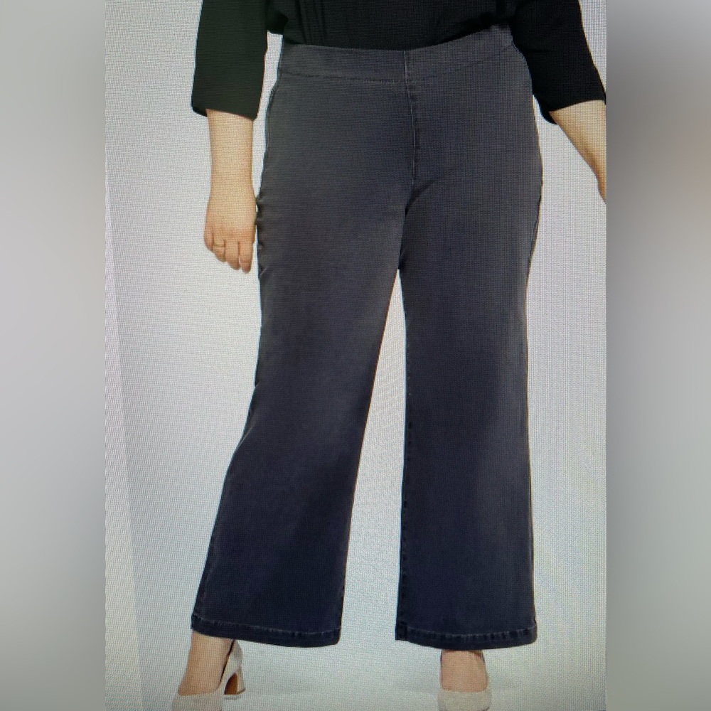 NYDJ Teresa Pull on Wide-Leg Jeans